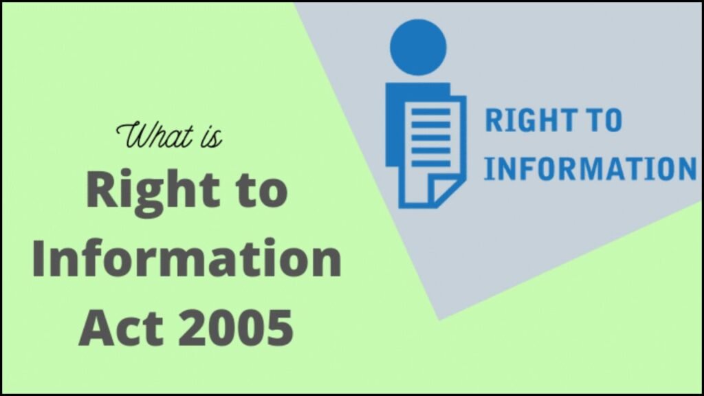 Right to Information Act (RTI), 2005