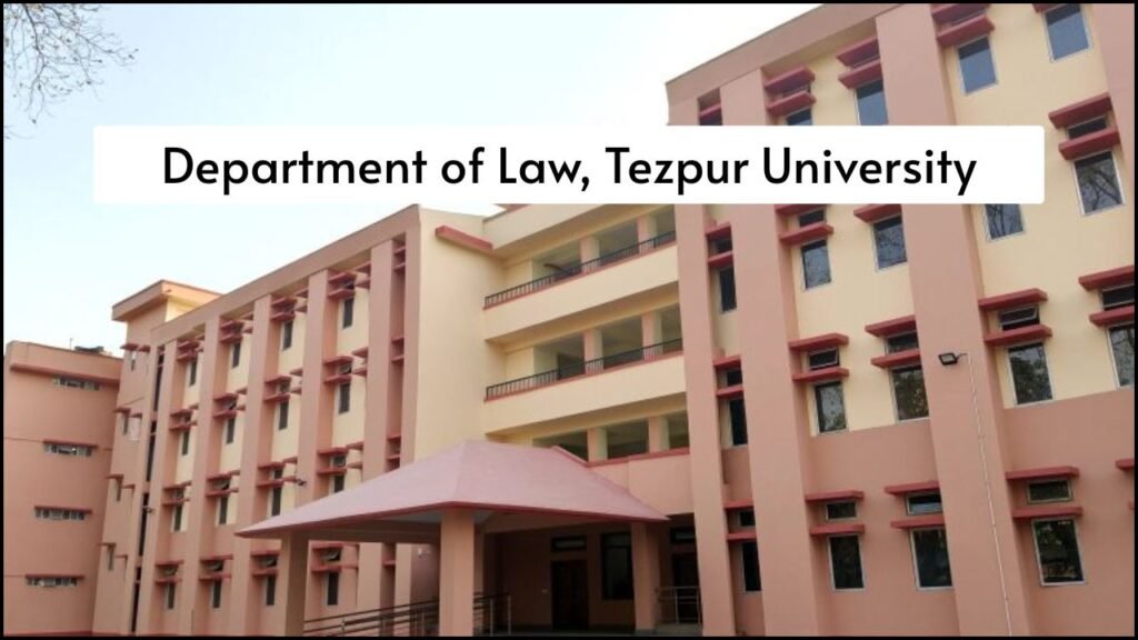 Department of Law, Tezpur University, Empowering Legal Education Through Workshops